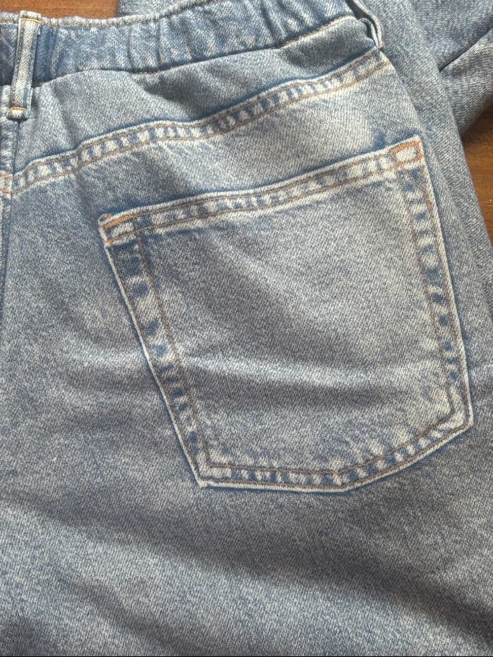 💛 GAP Light Blue Wide-Leg Jean Sweatpants - Picture 9 of 10